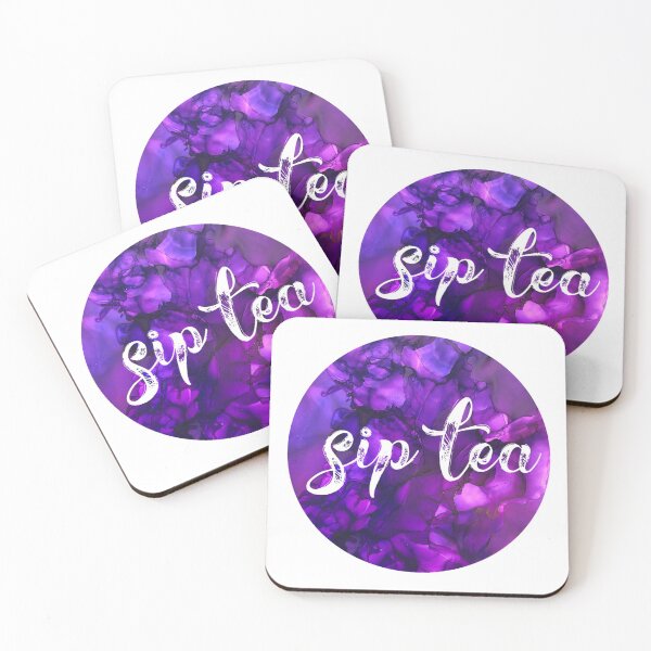 Item preview, Sip Tea on Original Abstract Alcohol Ink Painting designed and sold by herzart.