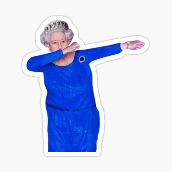 Reine Elizabeth tamponnant Sticker