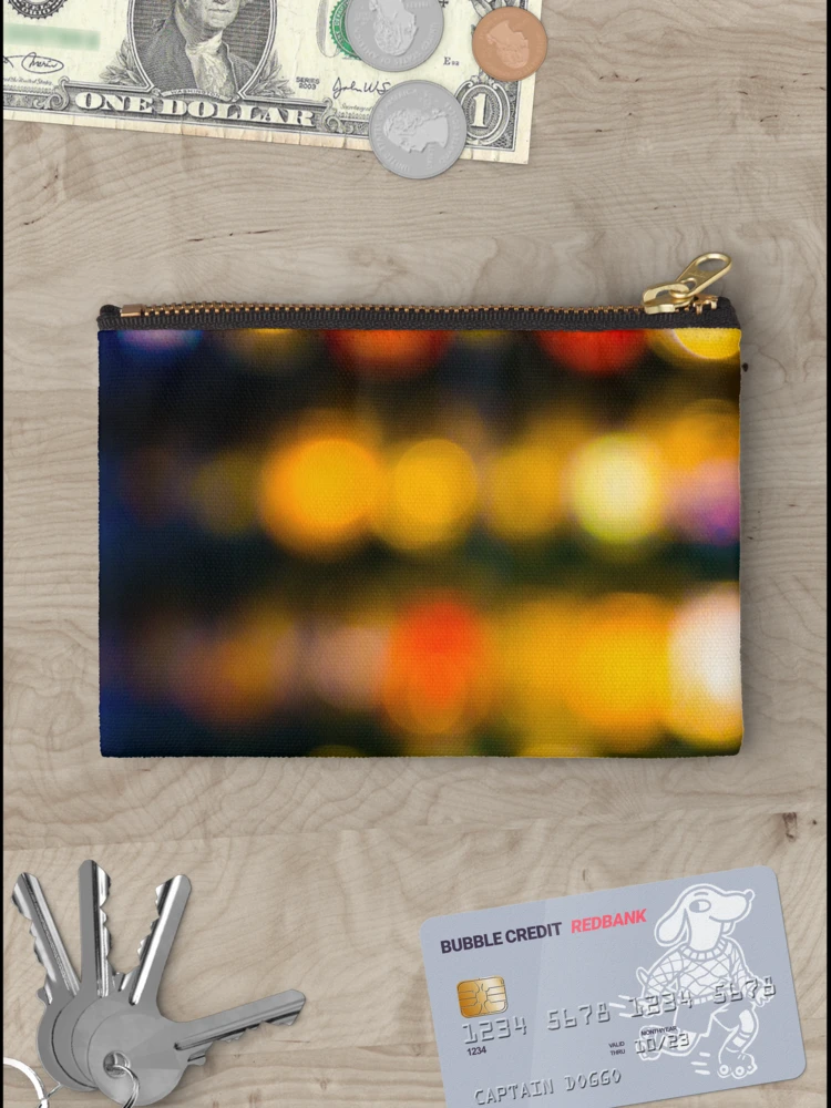 Thumbnail 3 of 4, Zipper Pouch, Light Rows Abstract designed and sold by srgreen.