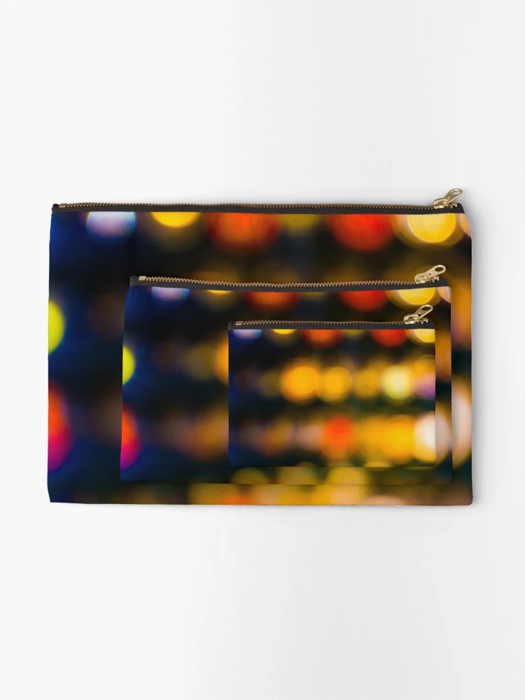 Thumbnail 2 of 4, Zipper Pouch, Light Rows Abstract designed and sold by srgreen.