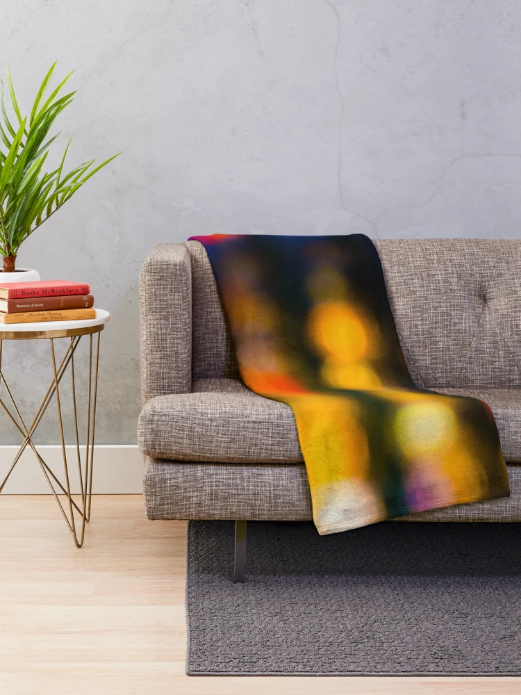 Thumbnail 2 of 6, Throw Blanket, Light Rows Abstract designed and sold by srgreen.