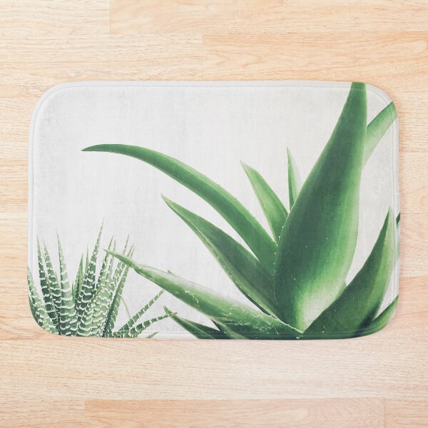 Succulents Bath Mat