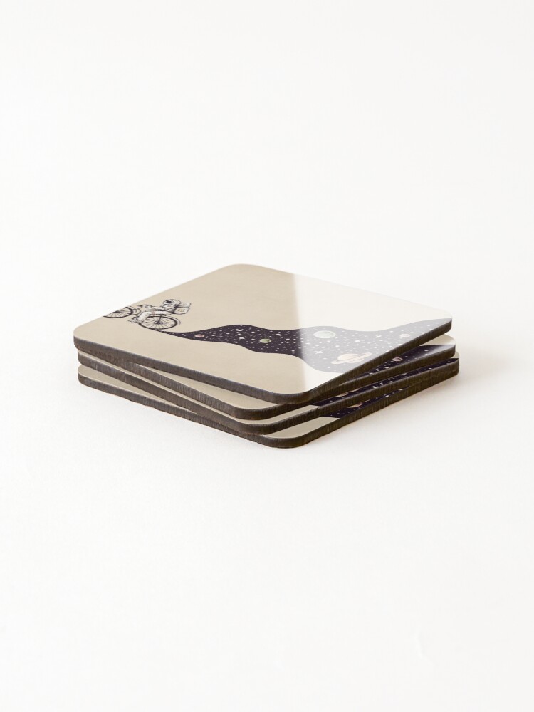 Thumbnail 4 of 5, Coasters (Set of 4), Cosmic Ride designed and sold by buko.