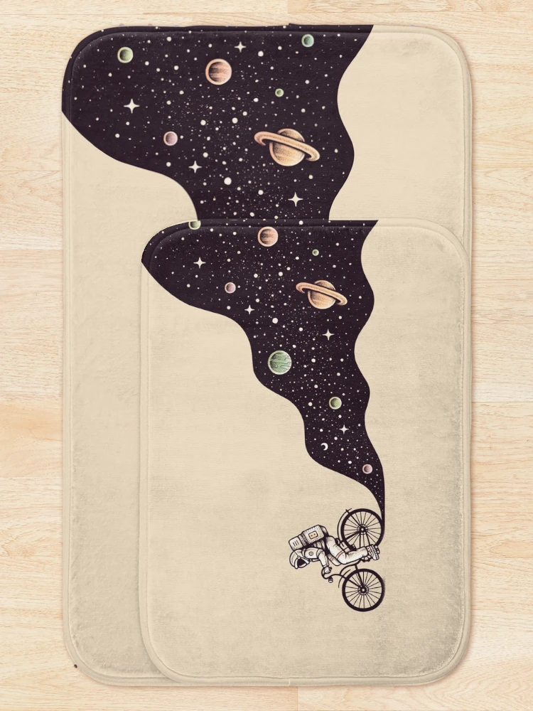Thumbnail 5 of 6, Bath Mat, Cosmic Ride designed and sold by buko.