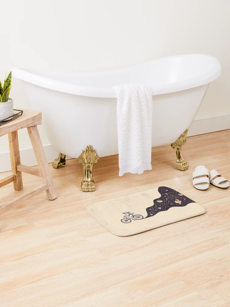 Thumbnail 2 of 6, Bath Mat, Cosmic Ride designed and sold by buko.