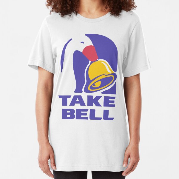 Goose TAKE BELL Taco Bell Untitled Goose Game Meme Illustration Slim Fit T-Shirt
