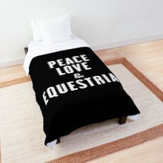 Peace Love and Equestrian Comforter