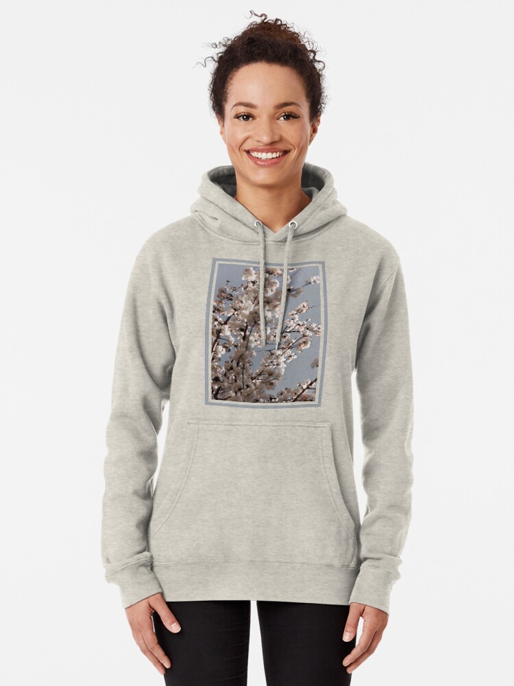 sakura letter graphic streetwear hoodie