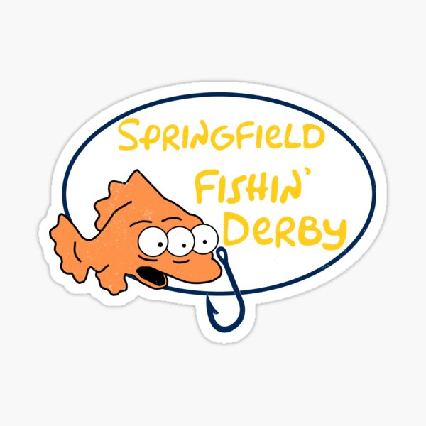 Vista previa del artículo con la obra «Derby de pesca de Springfield: angustiado», diseñado y vendido por ScapegoatPrints.