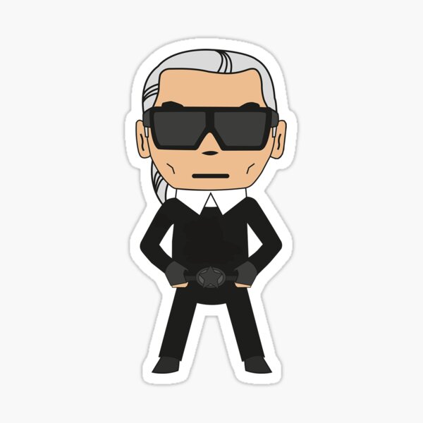 How to draw Karl Lagerfeld Cat logo 