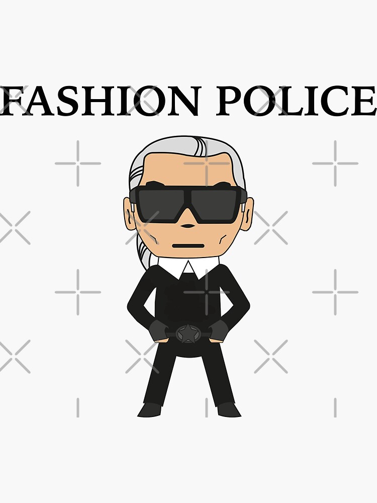 "Fashion police" Sticker by Mickywillis Redbubble