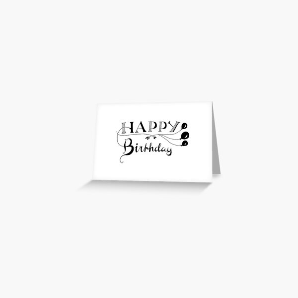 Item preview, Happy Birthday Calligraphy designed and sold by Angela Dupuy.