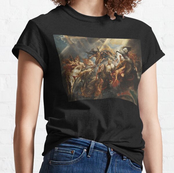 Peter Paul Rubens The Fall of Phaeton Zeus Greek mythylogy Famous Painting HD High Quality Classic T-Shirt