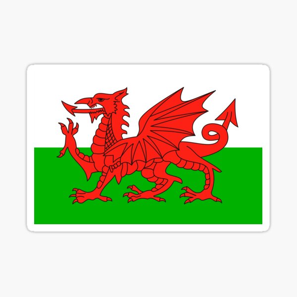 wales flag Sticker