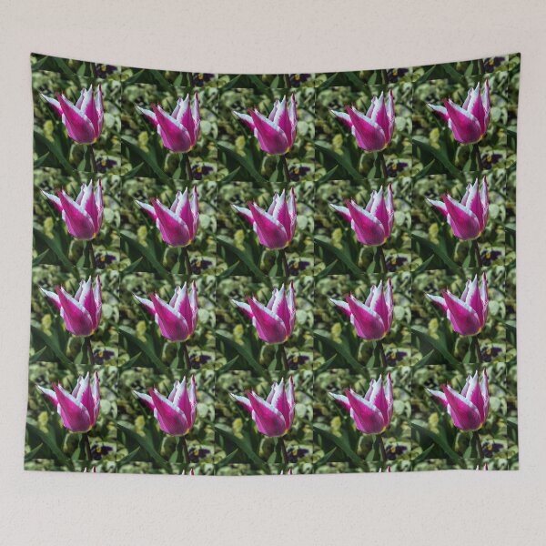 Item preview, Tulip - White fringe on Purple designed and sold by DPalmer.