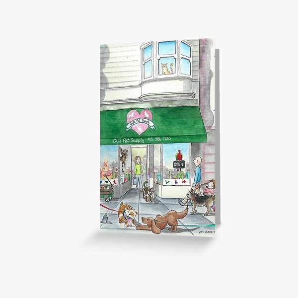 Cal's Pet Supply Greeting Card