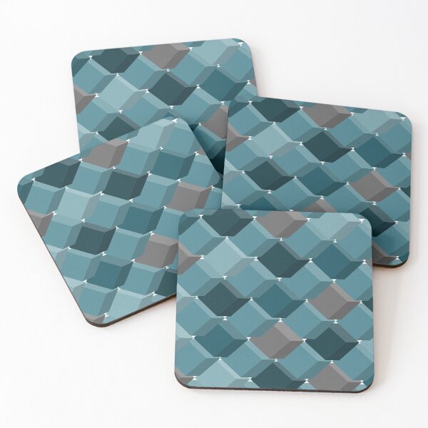Item preview, Copy of Cyan cube Grid designed and sold by feather-pop.