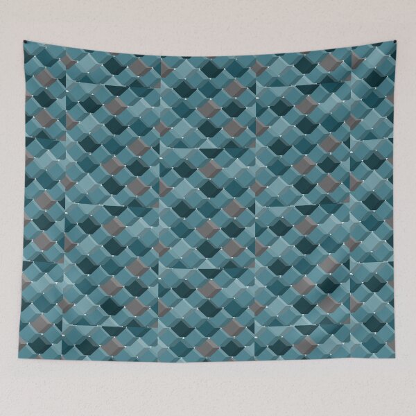 Item preview, Copy of Cyan cube Grid designed and sold by feather-pop.