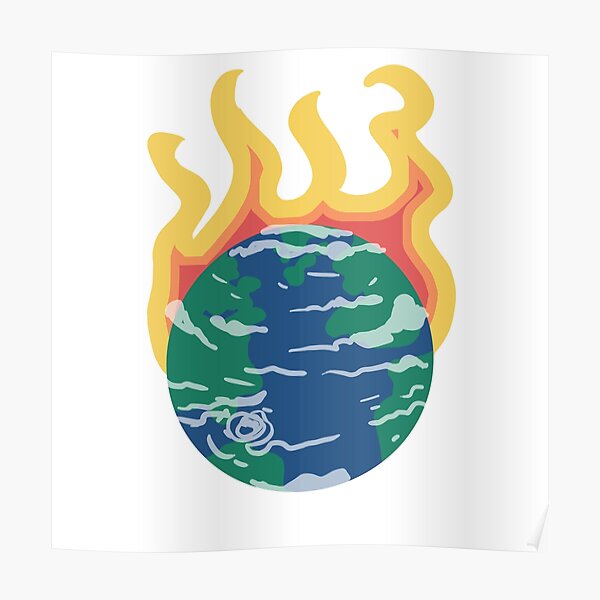 Global Warming Doodle Posters For Sale Redbubble