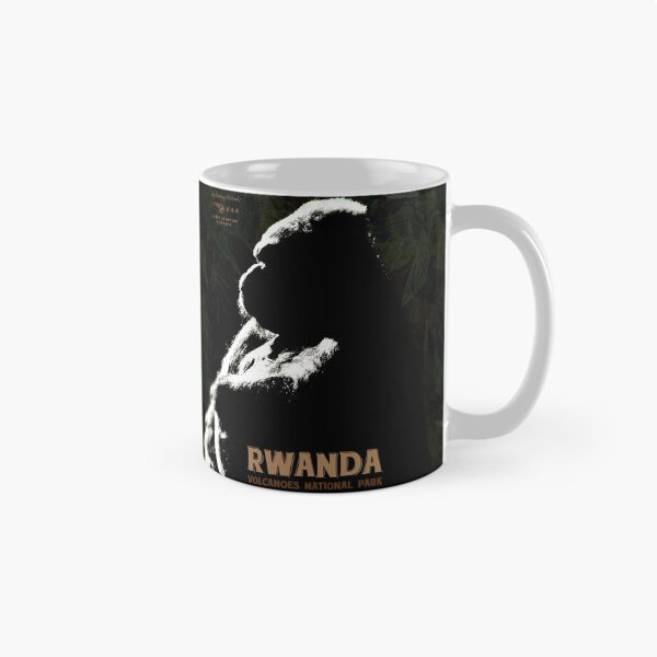 Item preview, Vintage-Style Rwanda Travel Poster designed and sold by travelwitheric.
