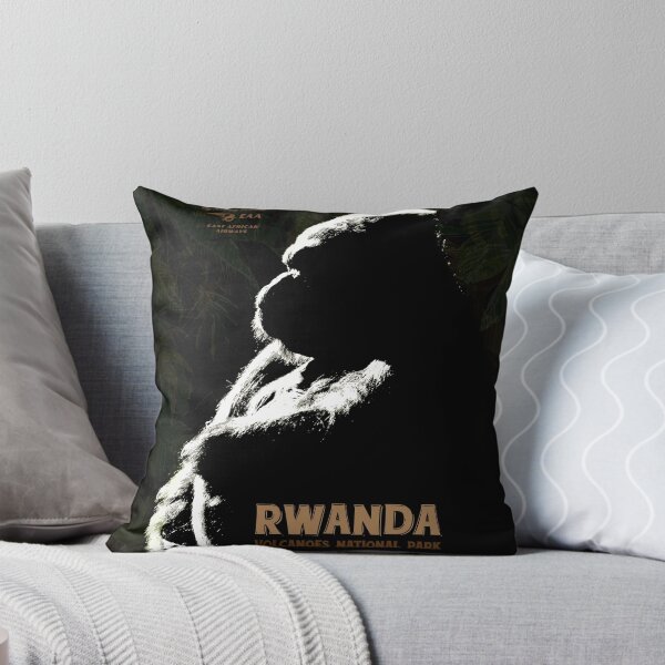 Item preview, Vintage-Style Rwanda Travel Poster designed and sold by travelwitheric.