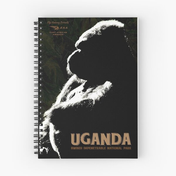 Item preview, Vintage-Style Uganda Travel Poster designed and sold by travelwitheric.