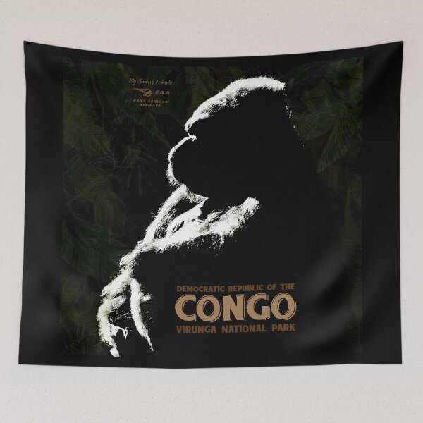 Item preview, Vintage-Style Congo Travel Poster designed and sold by travelwitheric.