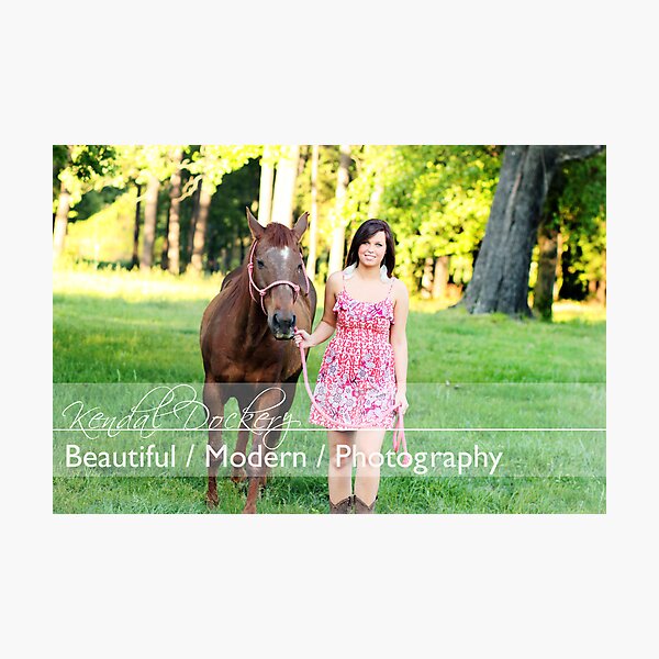let's walk a horse Photographic Print
