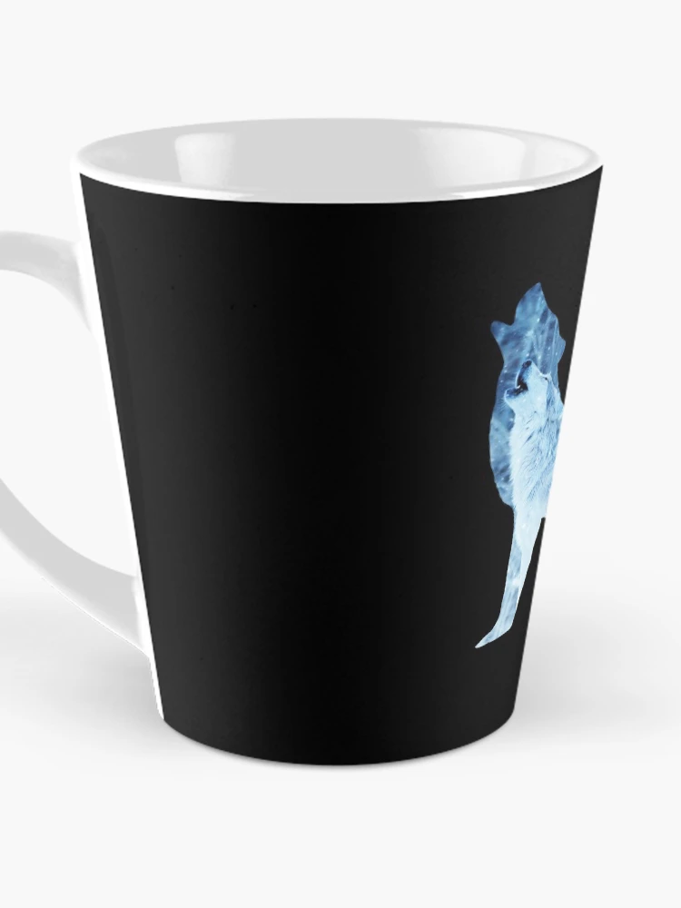 Thumbnail 3 of 4, Coffee Mug, wolf howling designed and sold by Raeolus.