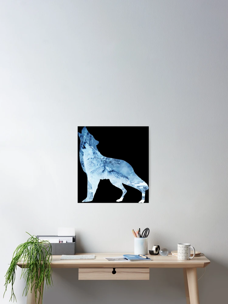 Thumbnail 2 of 3, Poster, wolf howling designed and sold by Raeolus.