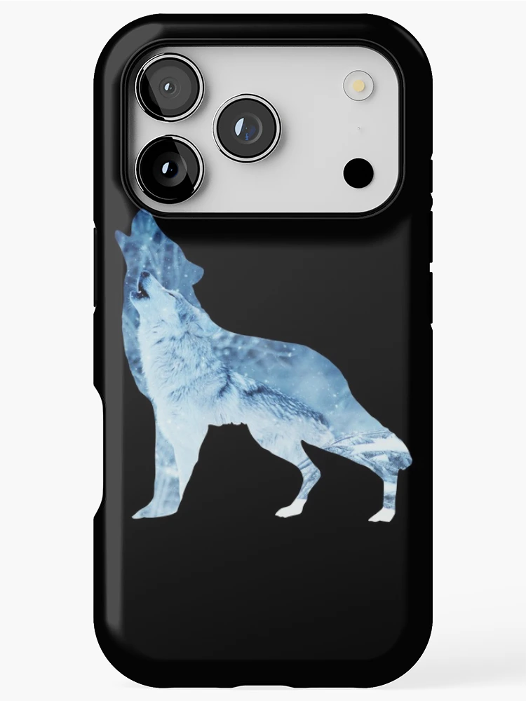 Thumbnail 1 of 4, iPhone Case, wolf howling designed and sold by Raeolus.