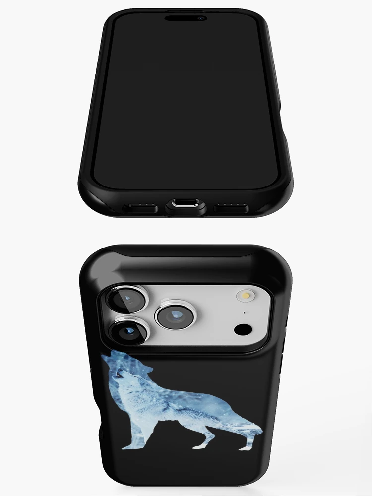 Thumbnail 3 of 4, iPhone Case, wolf howling designed and sold by Raeolus.