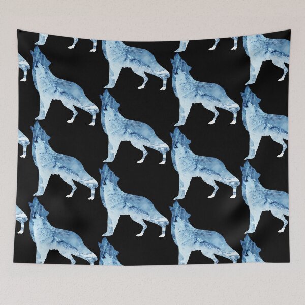 Item preview, wolf howling designed and sold by Raeolus.