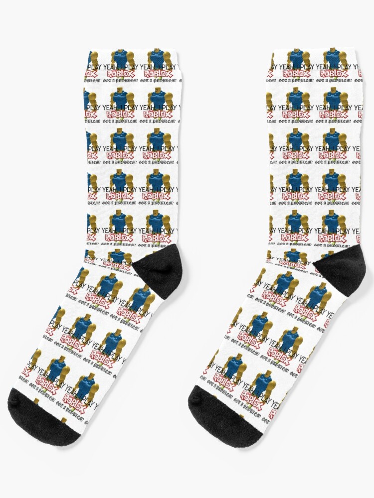 Yeah I Play Roblox Socks By Whitewreath Redbubble - roblox return of the badger