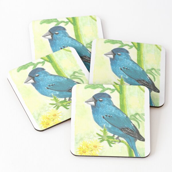 Item preview, Summer indigo bunting designed and sold by Crea-RiBo.