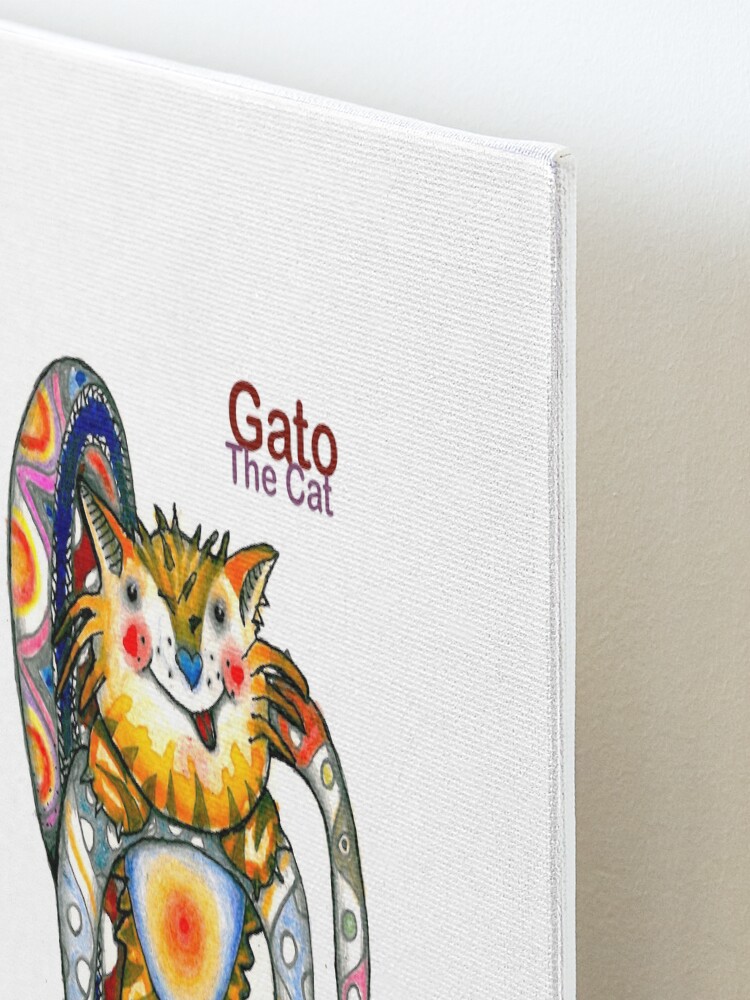 Alternate view of Gato The Cat Mounted Print