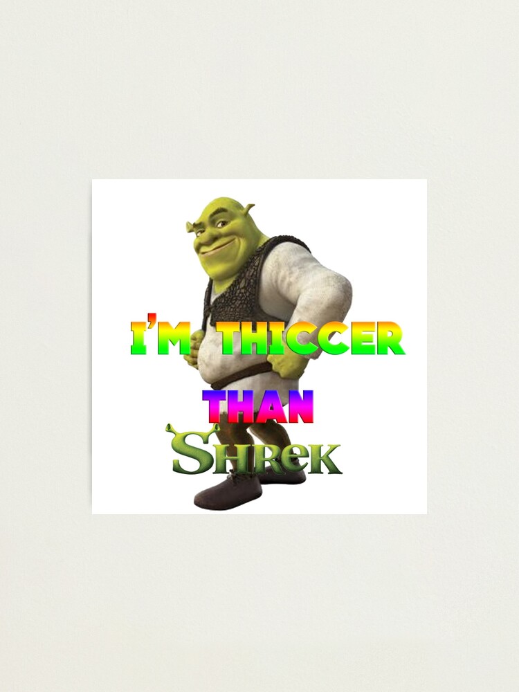 Shrek meme Photographic Print for Sale by Doflamingo99