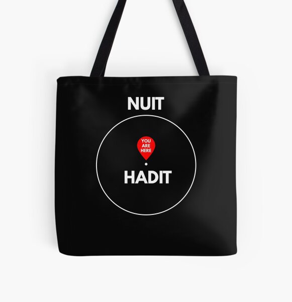 You are Here - Nuit & Hadit All Over Print Tote Bag