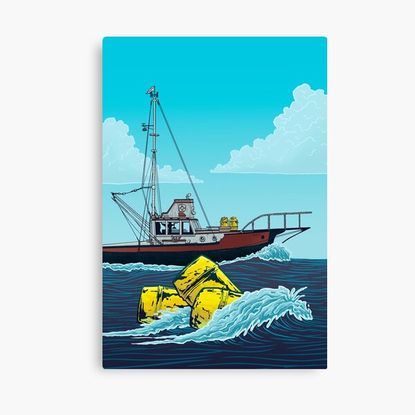 Jaws: The Orca Illustration Canvas Print