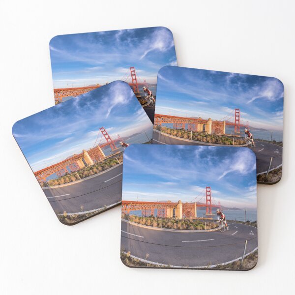 Item preview, Cyclist and Golden Gate Bridge designed and sold by Gerard Fornarotto.