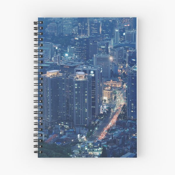 Artikelvorschau, Seoul, Südkorea in der Nacht entworfen und verkauft von moonmoonpurin.