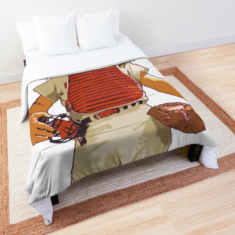 Limited Johnny Bench Art Reds Baseball Comforter By