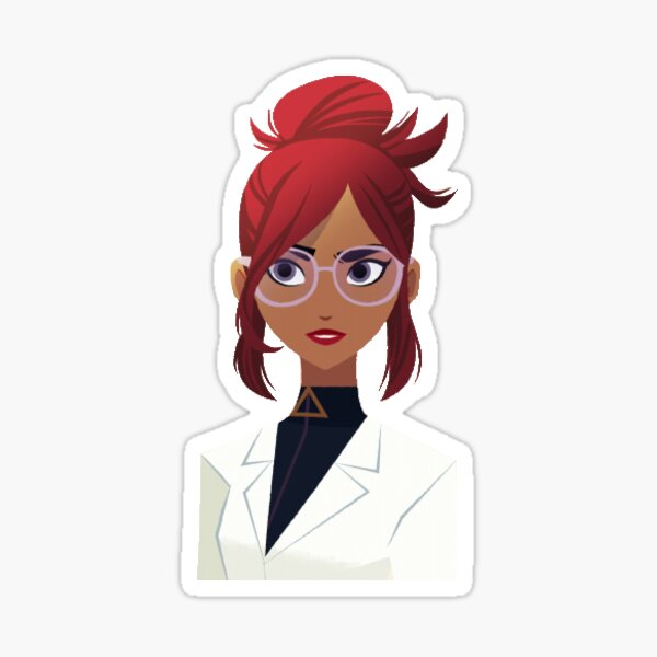 Carmen Sandiego Lab Coat Sticker