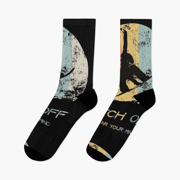 Item preview, Vintage flying snowboarder style with a cool quote designed and sold by Glorad.