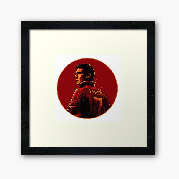 Eric Cantona Illustration Framed Art Print