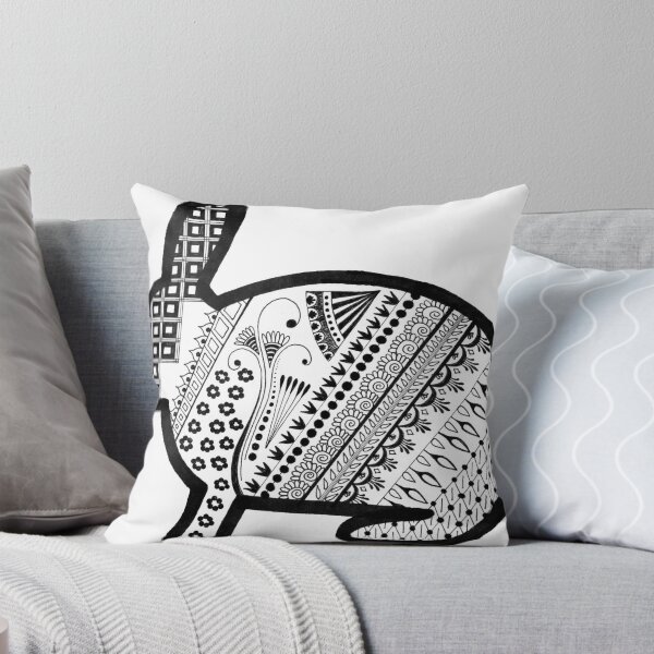 Item preview, Patterned Bunny (bun-dala) designed and sold by Calen  Picard-Carroll.