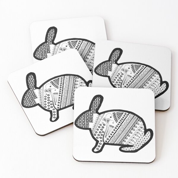 Item preview, Patterned Bunny (bun-dala) designed and sold by Calen  Picard-Carroll.