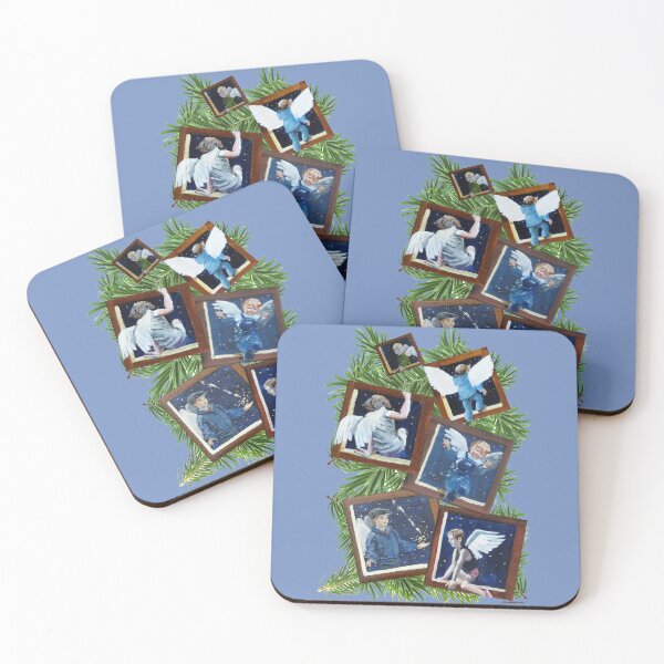 Item preview, Blue Christmas angels designed and sold by CamphuijsenArt.
