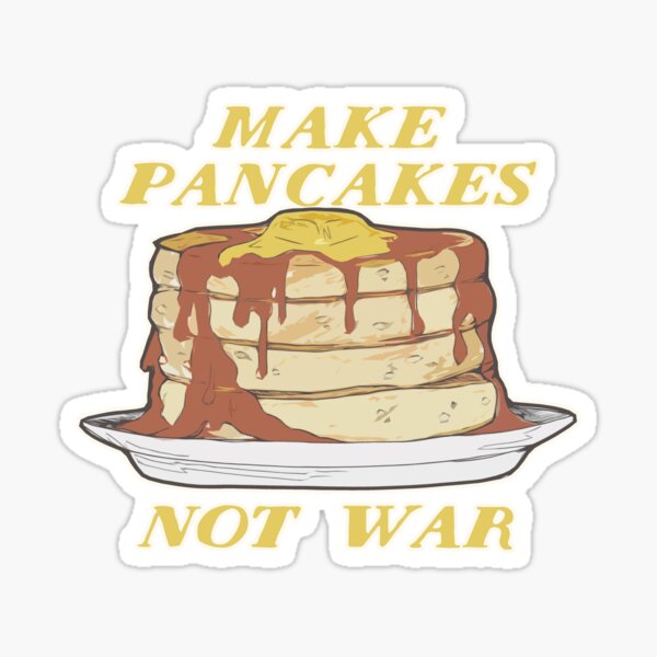 Bacon Pancakes Stickers Redbubble - making pancakes roblox song id