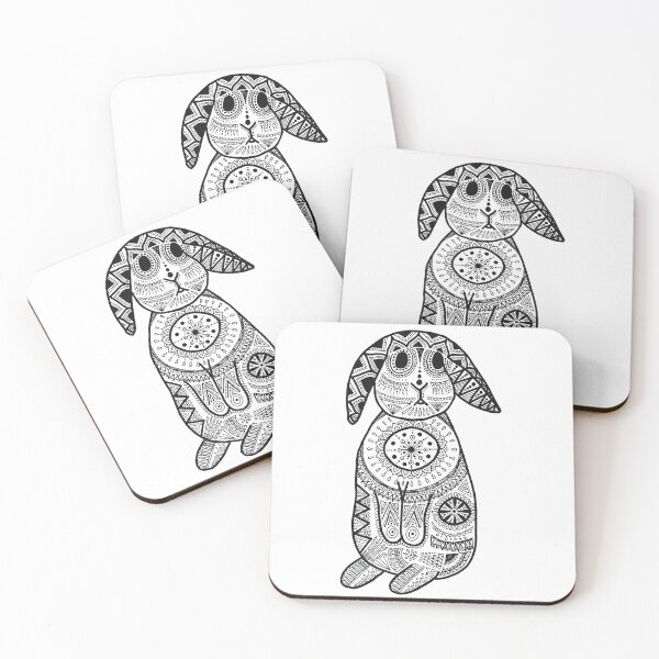 Item preview, Mandala de conejo Holland Lop (bun-dala) designed and sold by Calen Picard-Carroll.